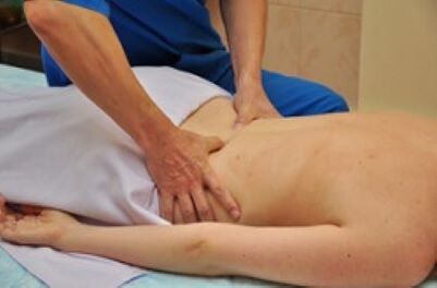 Massage dans le traitement de l'ostéochondose lombaire
